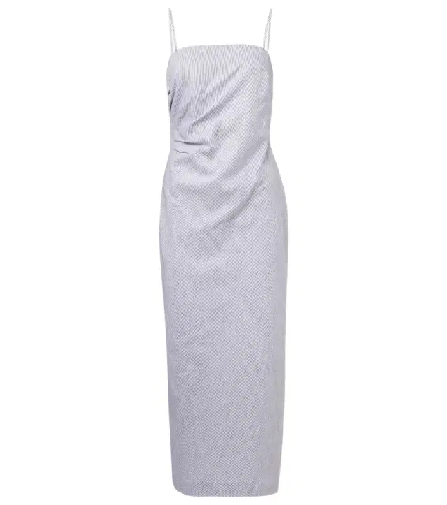 Vince Cotton and linen midi dress