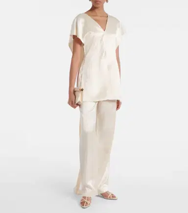 Tove Sara caped satin top | Thumbnail 2
