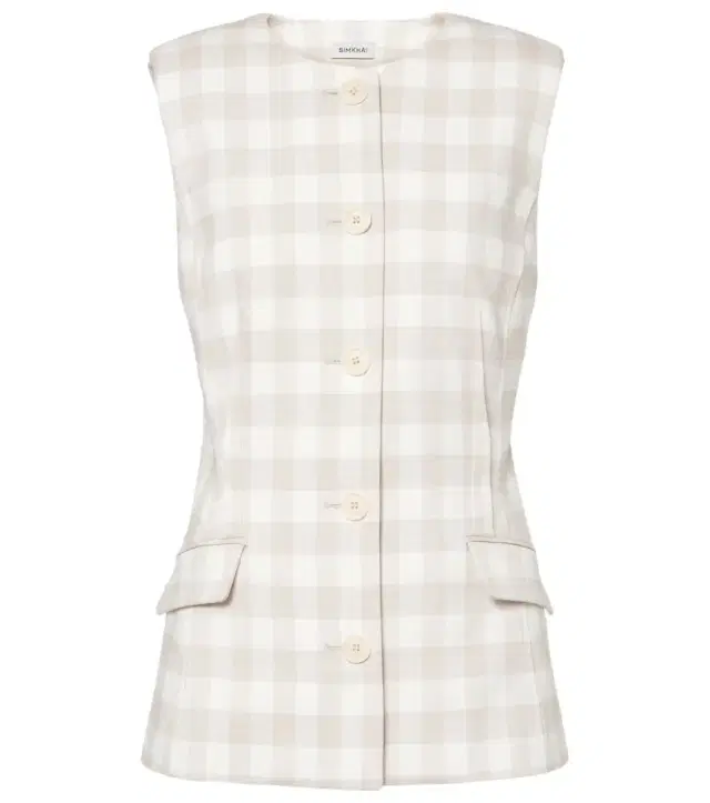 Simkhai Calliope gingham vest