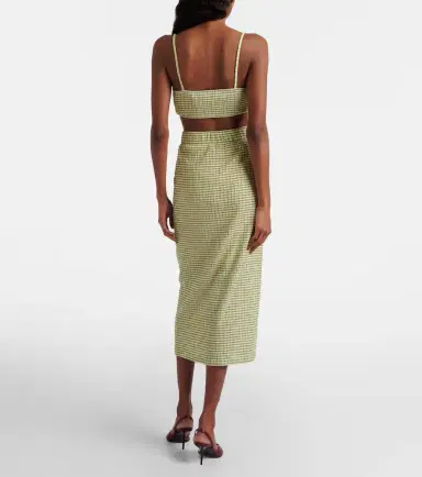 Vince Gingham midi skirt | Thumbnail 2 Vince Gingham midi skirt | Thumbnail 2