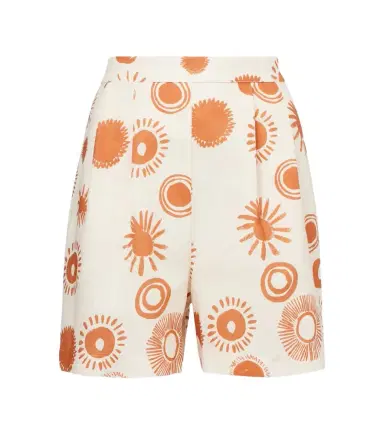 ASCENO Dallas printed linen and cotton shorts | Thumbnail 1