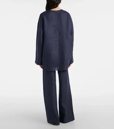 Asceno Oversized linen top | Thumbnail 2