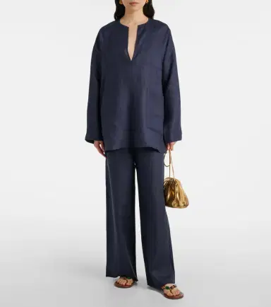Asceno Oversized linen top | Thumbnail 3