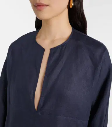 Asceno Oversized linen top | Thumbnail 4