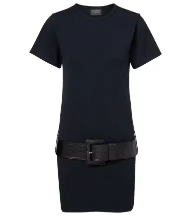 Balenciaga Belted cotton-blend jersey minidress | Thumbnail 1 Balenciaga Belted cotton-blend jersey minidress | Thumbnail 1