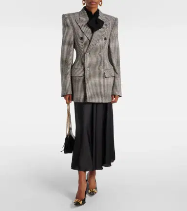 Balenciaga Houndstooth wool blazer | Thumbnail 2 Balenciaga Houndstooth wool blazer | Thumbnail 2