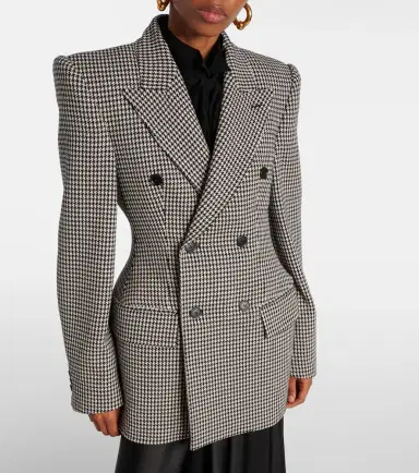 Balenciaga Houndstooth wool blazer | Thumbnail 4 Balenciaga Houndstooth wool blazer | Thumbnail 4