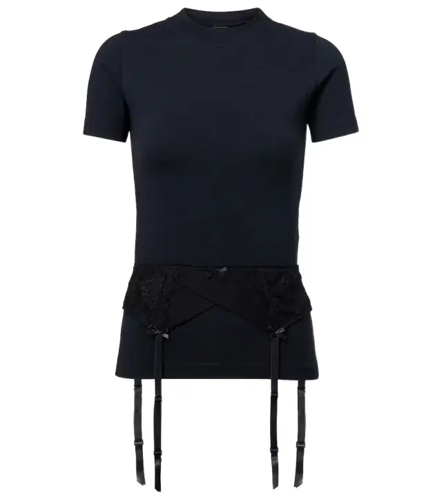 Balenciaga Lingerie cotton-blend jersey T-shirt