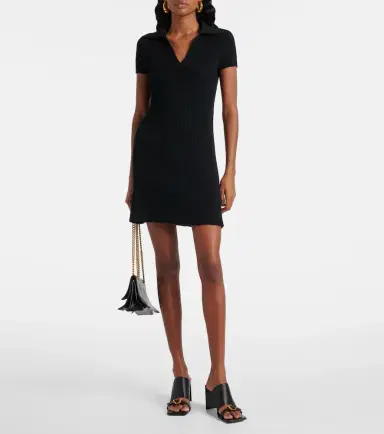 Balenciaga Wool-blend polo dress | Thumbnail 2