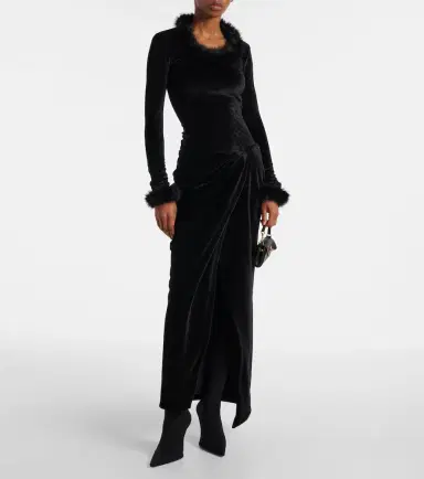 Balenciaga Jersey wrap skirt | Thumbnail 5