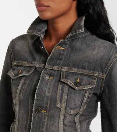 Balenciaga Lace-up denim jacket | Thumbnail 6 Balenciaga Lace-up denim jacket | Thumbnail 6
