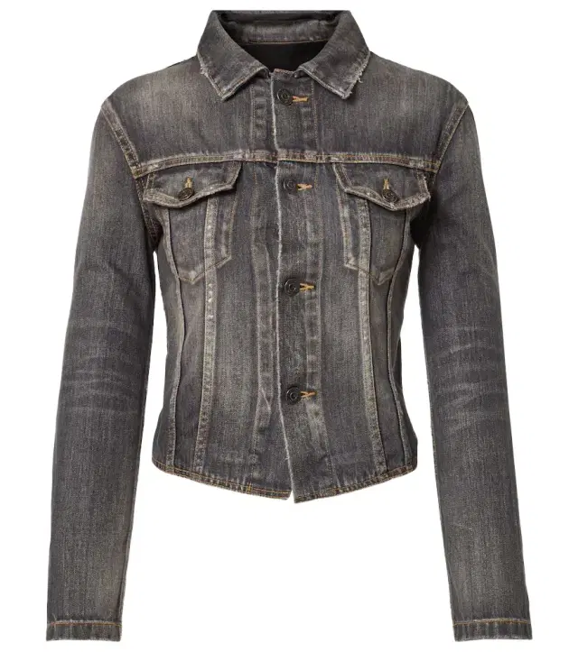 Balenciaga Lace-up denim jacket