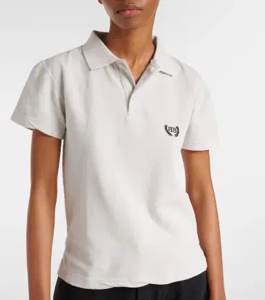 Balenciaga Laurel cotton piqué polo shirt | Thumbnail 2 Balenciaga Laurel cotton piqué polo shirt | Thumbnail 2