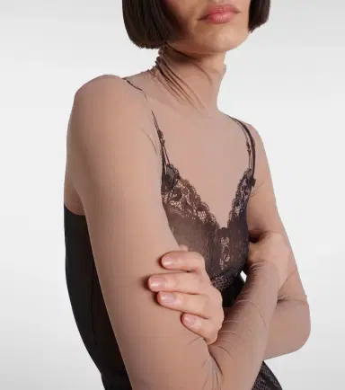 Balenciaga Trompe L'ail lace top | Thumbnail 3
