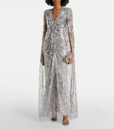 Jenny Packham Gold Rush sequined cocktail dress | Thumbnail 2