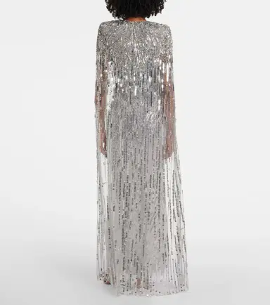 Jenny Packham Gold Rush sequined cocktail dress | Thumbnail 5