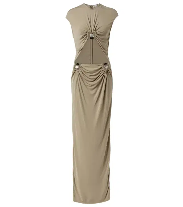 Christopher Esber Duo Bezel Quartz jersey maxi dress