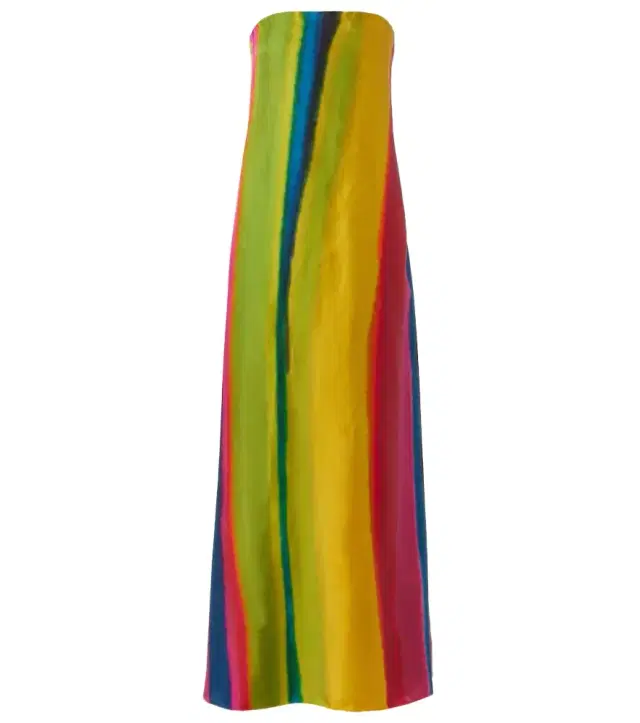 Christopher Esber Aura striped silk satin maxi dress