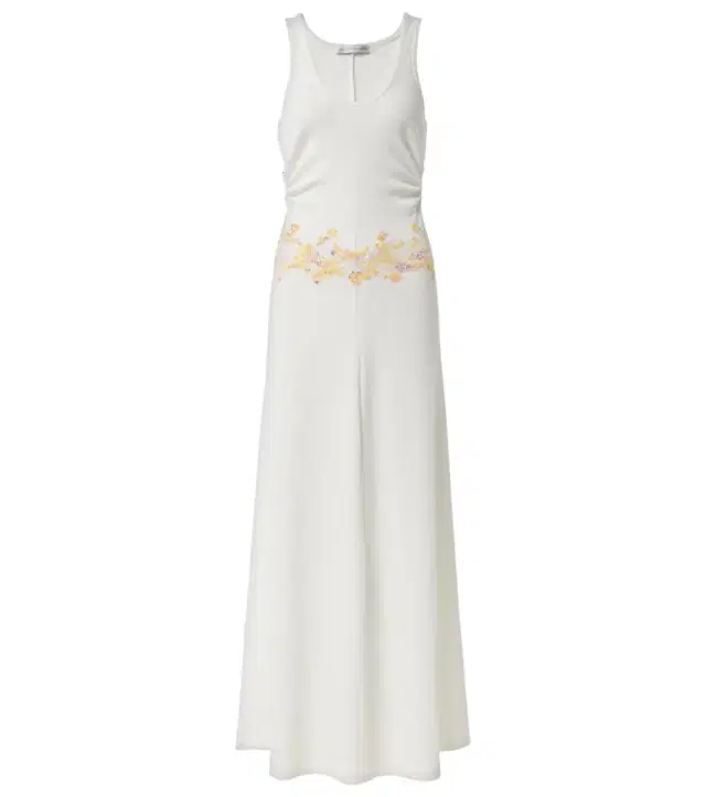 Christopher Esber Crystal Orbit lace-trimmed maxi dress