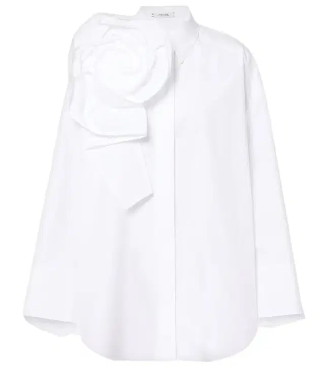 Dorothee Schumacher Floral-appliqué cotton-blend poplin shirt