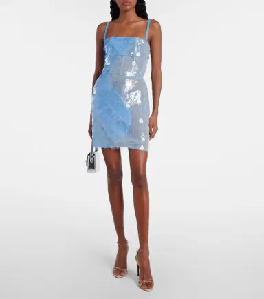 Nensi Dojaka Sequined minidress | Thumbnail 2 Nensi Dojaka Sequined minidress | Thumbnail 2