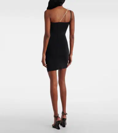 Nensi Dojaka Floral-appliqué asymmetric minidress | Thumbnail 2
