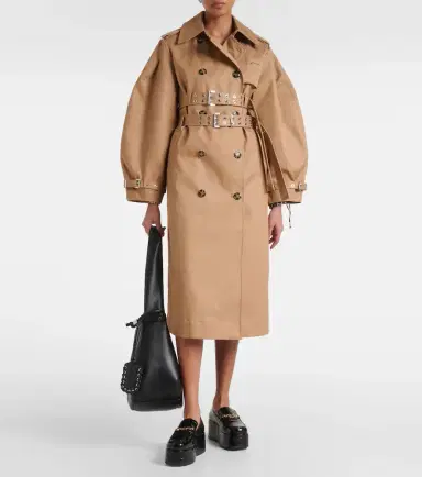 Ganni Cotton trench coat | Thumbnail 2