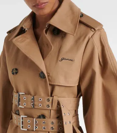Ganni Cotton trench coat | Thumbnail 7