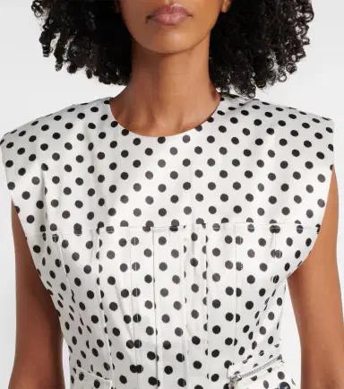 Ganni Polka-dot satin corset dress | Thumbnail 5