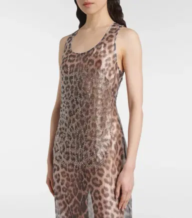 Jacques Wei Crystal-embellished tulle maxi dress | Thumbnail 5