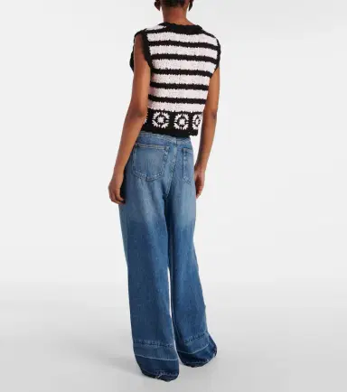 Ganni Pleated wide-leg jeans | Thumbnail 2