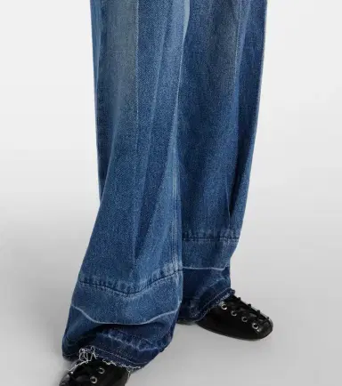 Ganni Pleated wide-leg jeans | Thumbnail 6