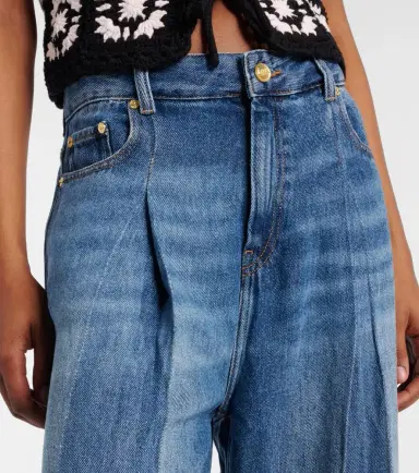 Ganni Pleated wide-leg jeans | Thumbnail 7
