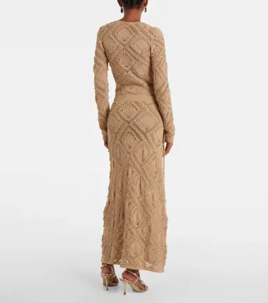 Xu Zhi Crochet lace maxi skirt | Thumbnail 3