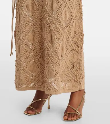 Xu Zhi Crochet lace maxi skirt | Thumbnail 5
