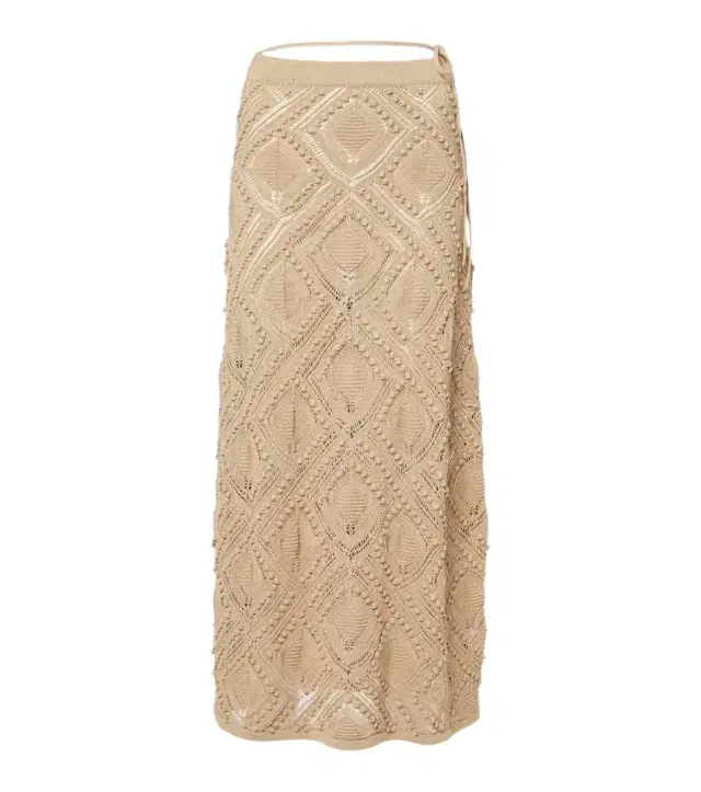 Xu Zhi Crochet lace maxi skirt
