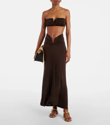 JADE SWIM Skyla ruched maxi skirt | Thumbnail 2 JADE SWIM Skyla ruched maxi skirt | Thumbnail 2