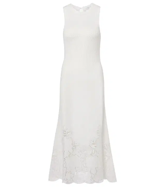 Erdem Open-knit cotton maxi dress