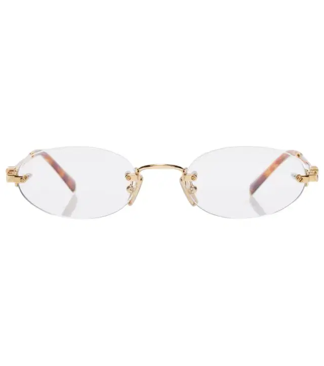 Miu Miu Oval logo glasses