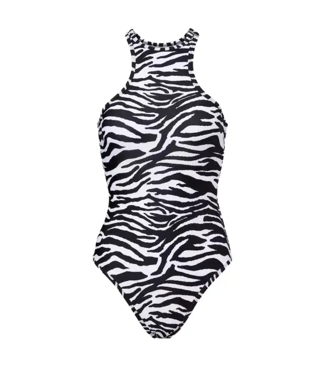 The Attico Zebra-print swimsuit