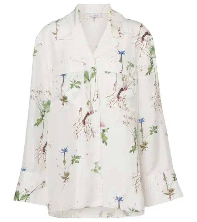 Erdem Floral printed silk shirt