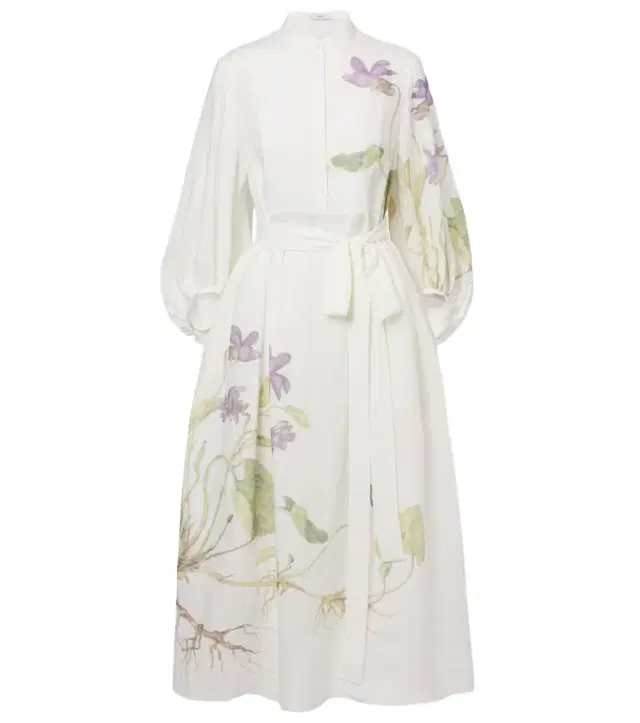 Erdem Linen wrap dress