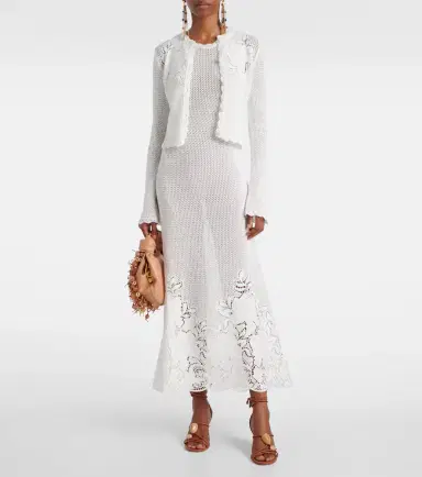 Erdem Embroidered cotton cardigan | Thumbnail 2
