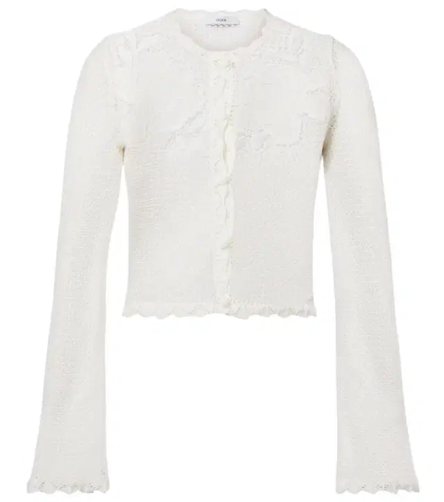 Erdem Embroidered cotton cardigan