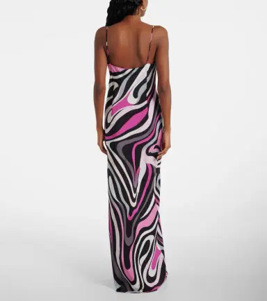 Pucci Marmo crêpe de chine slip dress | Thumbnail 3