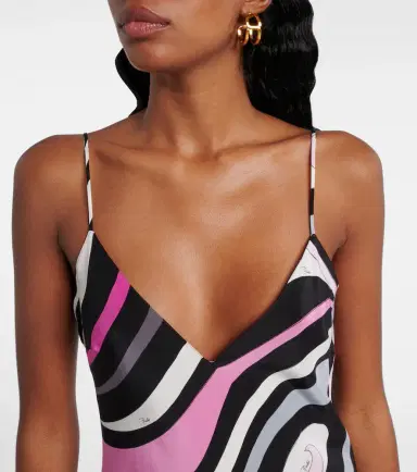 Pucci Marmo crêpe de chine slip dress | Thumbnail 5