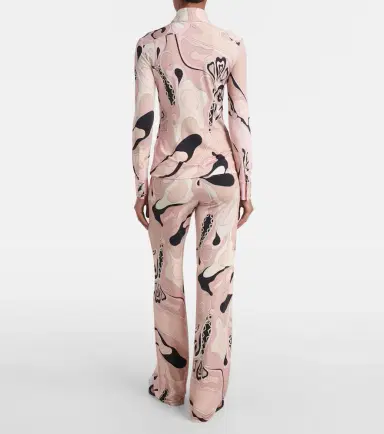 Pucci Orchidee satin jersey shirt | Thumbnail 2