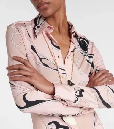 Pucci Orchidee satin jersey shirt | Thumbnail 3