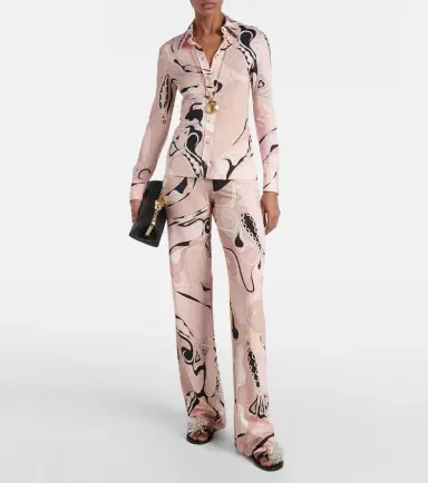 Pucci Orchidee satin jersey shirt | Thumbnail 5