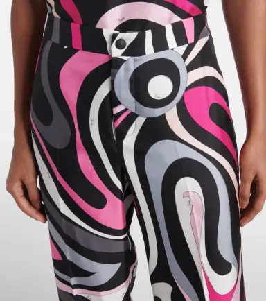 Pucci Marmo silk twill straight pants | Thumbnail 2 Pucci Marmo silk twill straight pants | Thumbnail 2